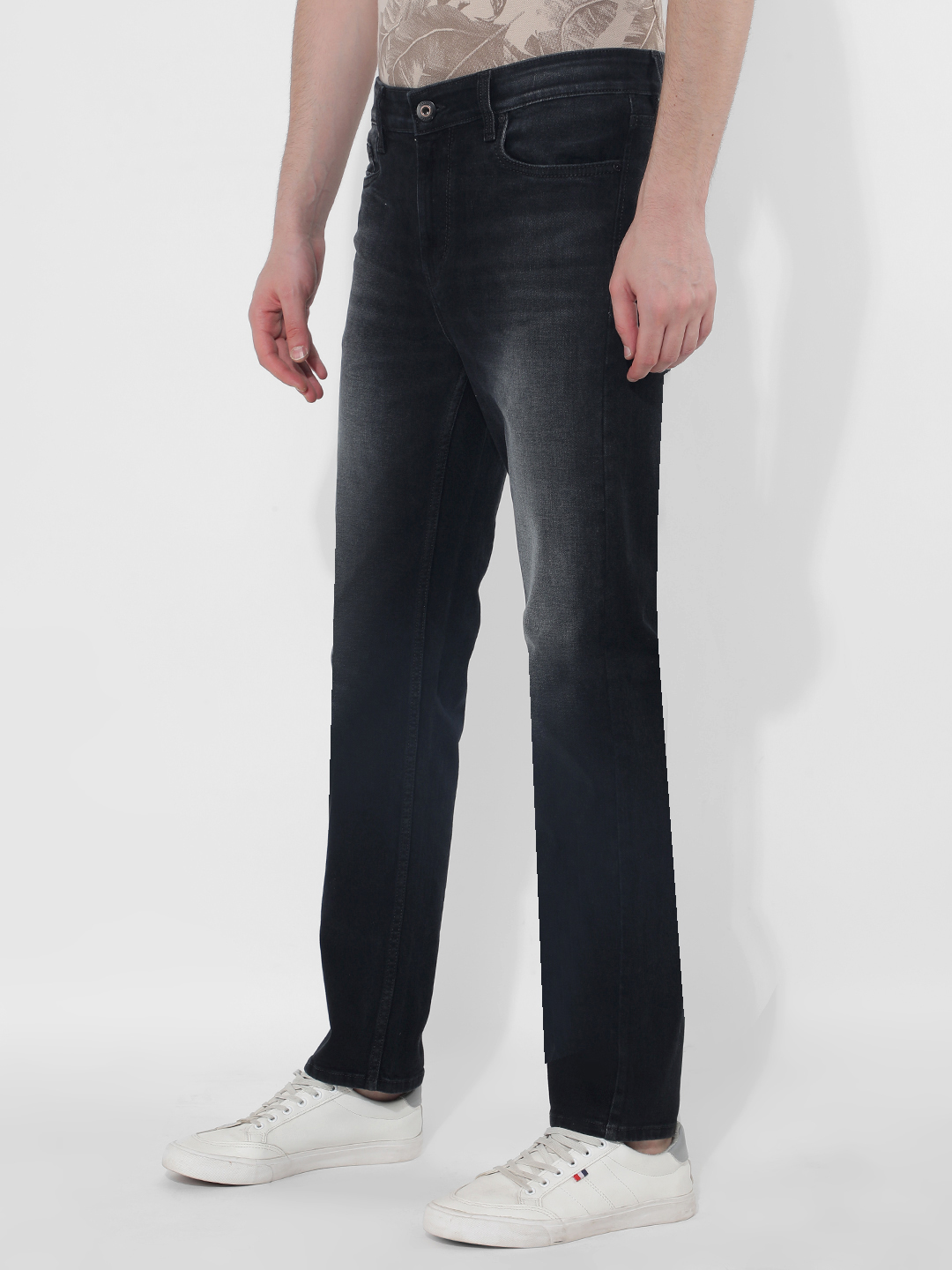 Numero Uno Men Solid Black Jeans